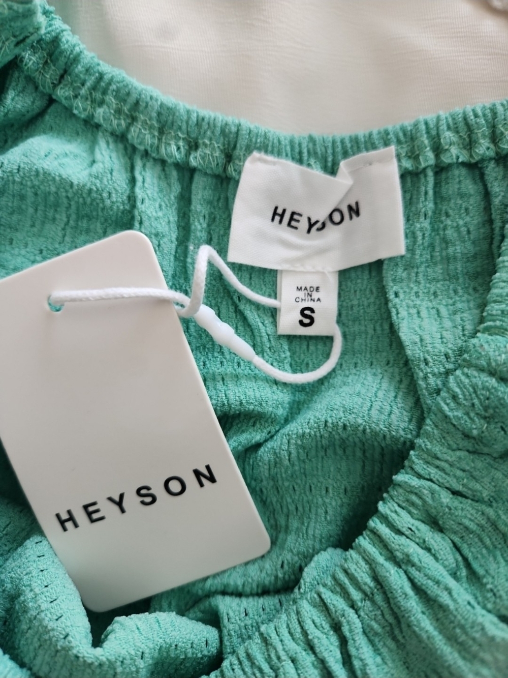 NWT Heyson Green Ruffled Tank - Picture 4 of 4